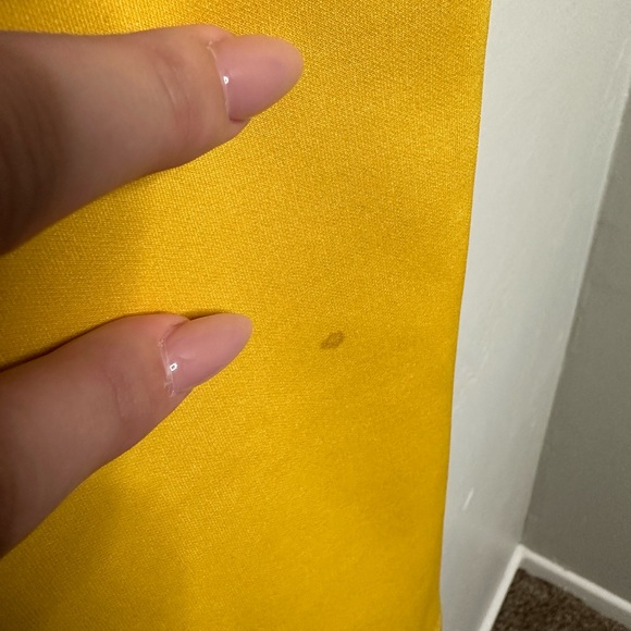 NWT ASOS Mustard Yellow Bardot Sweetheart Off the Shoulder Midi Dress - Picture 9 of 9